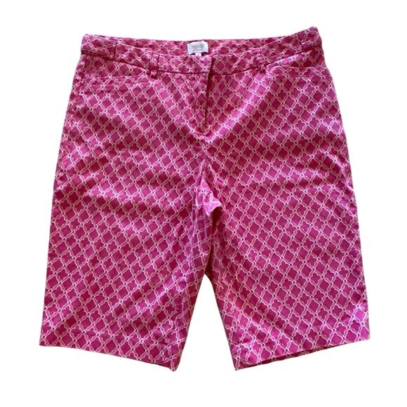 Laundry By Shelli Segal Pink Bermuda Shorts Size 8 - Picture 1 of 3